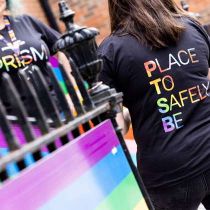 PTSB-foto van: For the month of June, we have changed our iconic orange logo to rainbow colours in support of the global movement celebrating the LGBTQ+ community and highlighting their continued fight for equality.