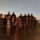 Foto voor WorkSpan: Sunset team photo at SKO 2018