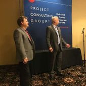 Foto voor Project Consulting Group: Rick receiving recognition of Partner at PCG