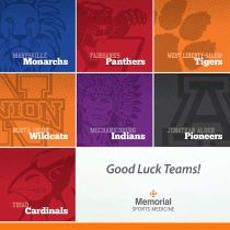 Memorial Health Ohio-foto van: Memorial is proud to be the exclusive Sports Medicine provider for 7 school districts in our region!